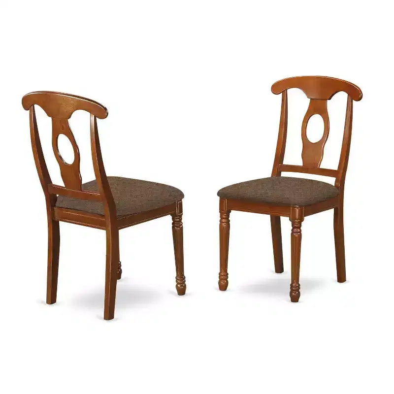 Ensemble Table et Chaises de Cuisine 5 Pièces - Table Ronde et Chaises - Ensemble Dînette pour Petits Espaces - Fini Marron Selle