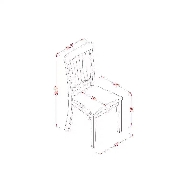 Ensemble table de salle à manger ronde rustique - Petite table de cuisine avec chaises - Table style ferme