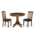 Rococo Dining Set - 3 Piece Kitchen Table & Chairs - Small Space Decor - Elegant Design