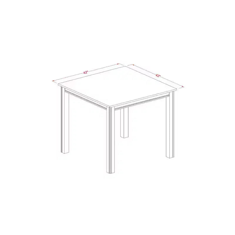 Ensemble de salle à manger moderne hauteur comptoir - Table de bistrot et tabourets de bar - Ensemble de salle à manger 4 personnes