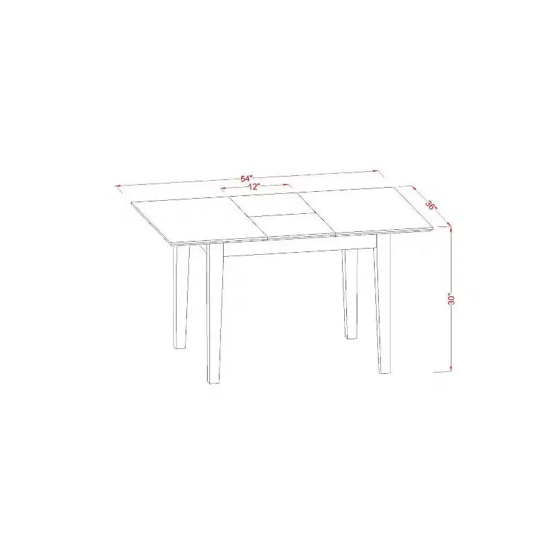 Ensemble de salle à manger élégant - Petite table et chaises - Meubles de salle à manger en bois massif