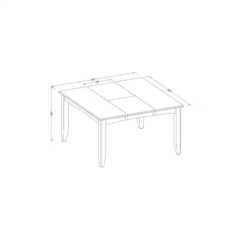 Ensemble de salle à manger rustique - Table de cuisine avec 8 chaises - Conception peu encombrante