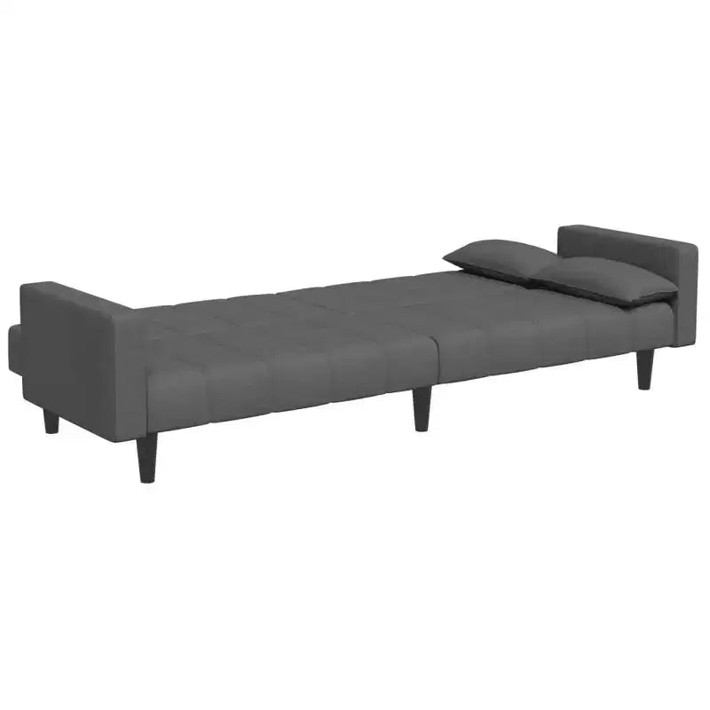 vidaXL Canapé-lit 2 places avec repose-pieds Meubles Maison Salon Tissu