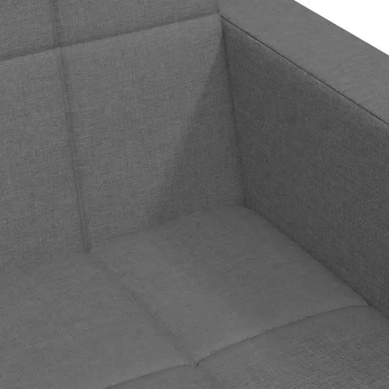 vidaXL Canapé-lit 2 places avec repose-pieds Meubles Maison Salon Tissu