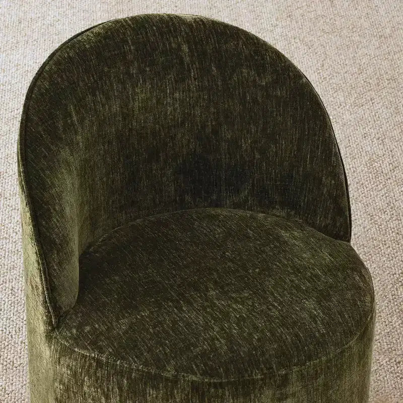 Ensemble table à manger pour 6, table ovale noire, chaises de salle à manger roulantes rembourrées avec roulettes, chenille texturée 360 g/m² - Panipeachy
