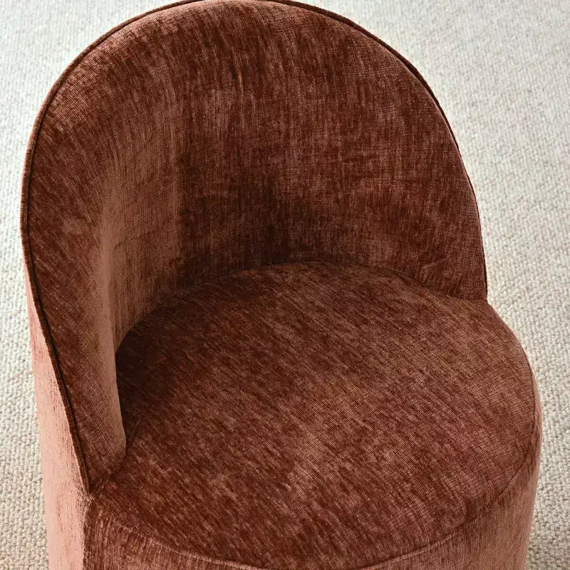 Ensemble table à manger ronde moderne pour 6, Table à manger piédestal noire, Chaises pivotantes roulantes en chenille avec roulettes - Panipeachy
