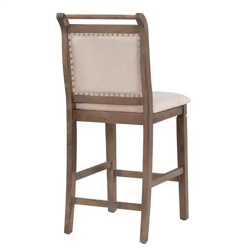 Ensemble table à manger pliante 3 pièces en bois avec 2 chaises de salle à manger rembourrées hauteur comptoir pour petits espaces