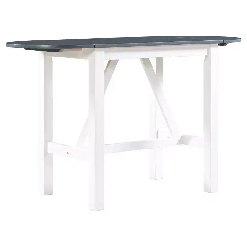 Ensemble table à manger pliante 3 pièces en bois avec 2 chaises de salle à manger rembourrées hauteur comptoir pour petits espaces