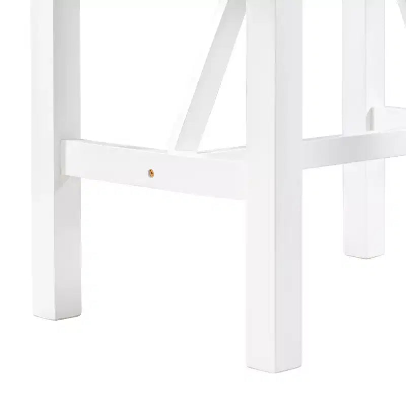 Ensemble table à manger pliante 3 pièces en bois avec 2 chaises de salle à manger rembourrées hauteur comptoir pour petits espaces