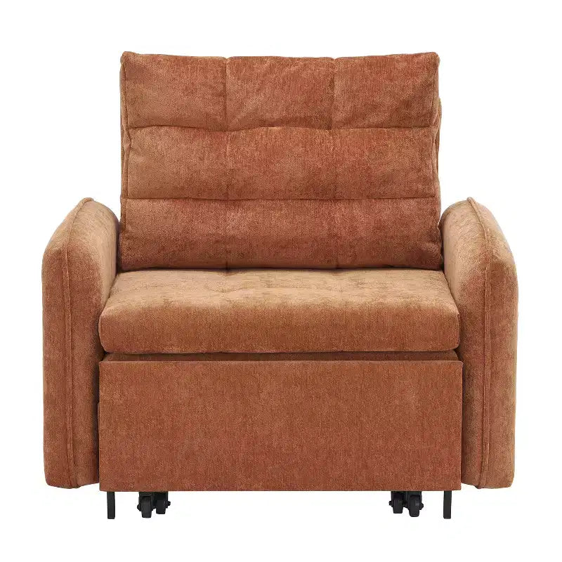 Polibi Fauteuil Lit Convertible 3 en 1 avec Chargement USB et Rangement Caché