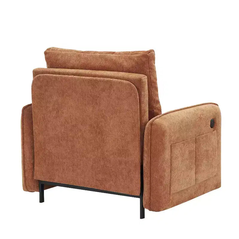 Polibi Fauteuil Lit Convertible 3 en 1 avec Chargement USB et Rangement Caché