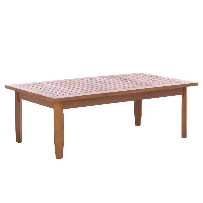 Ensemble de patio Alta banc et table - Intérieur/extérieur - PAT6812 - Marron teck/Crème - Safavieh
