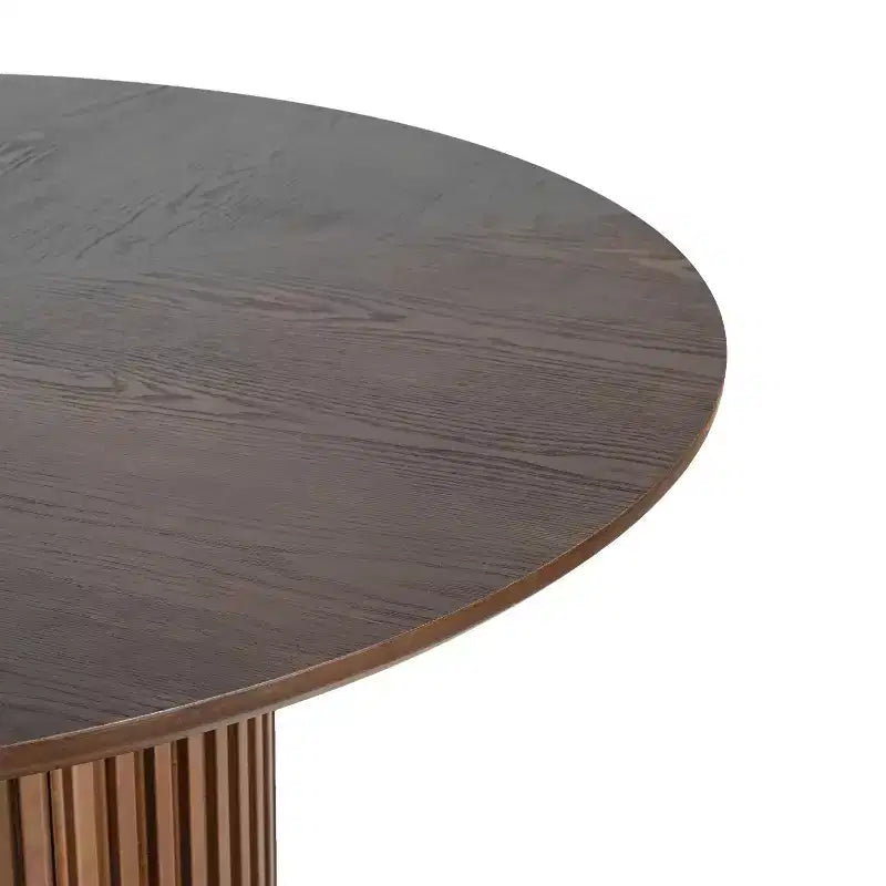 Ensemble de salle à manger rond 5 pièces moderne Christopher Knight Home Seema avec chaises rembourrées en bois d'hévéa