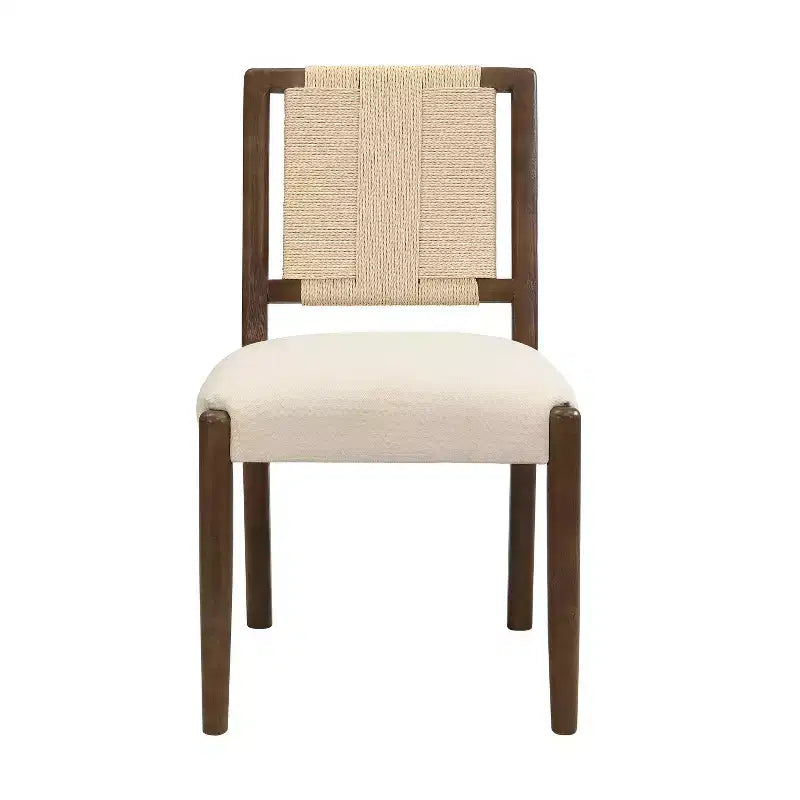 Ensemble de salle à manger rond 5 pièces moderne Christopher Knight Home Seema avec chaises rembourrées en bois d'hévéa