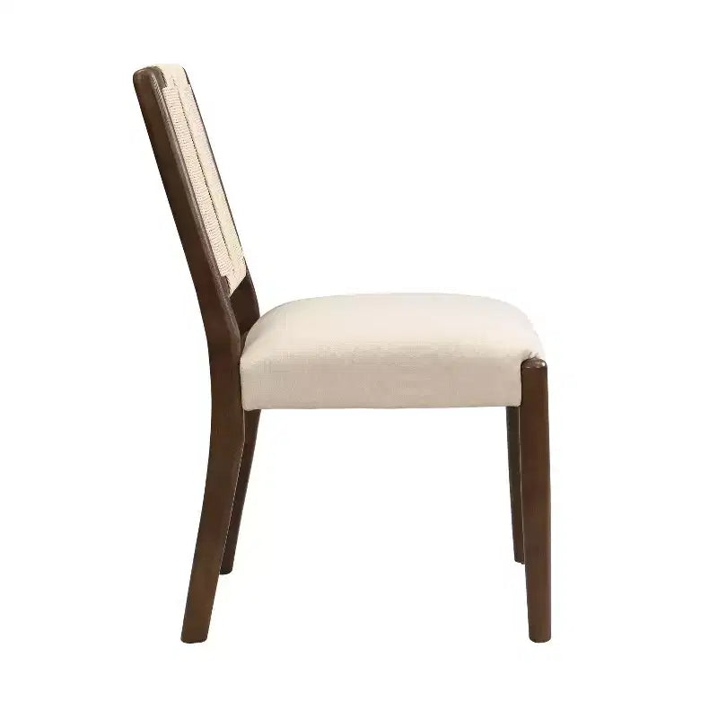 Ensemble de salle à manger rond 5 pièces moderne Christopher Knight Home Seema avec chaises rembourrées en bois d'hévéa