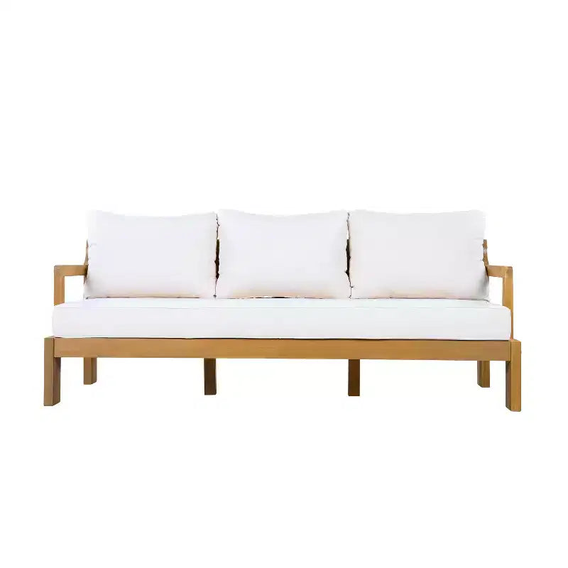 Christopher Knight Home Letizia Ensemble de 5 pièces de salon de jardin moderne en bois d'acacia avec table basse