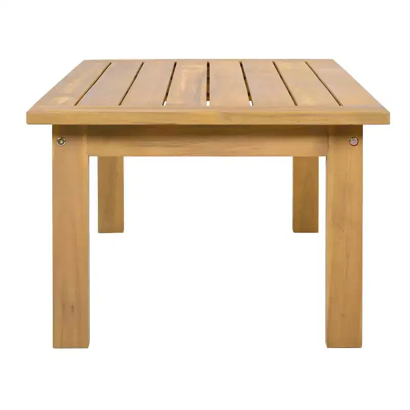 Christopher Knight Home Letizia Ensemble de 5 pièces de salon de jardin moderne en bois d'acacia avec table basse