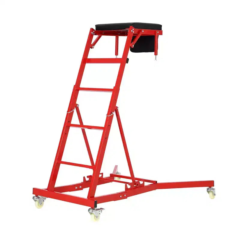 Siège à roulettes robuste pour camions et VUS Hauteur réglable, capacité de 180 kg, plateau rembourré, roulettes pivotantes avec frein, pochette à outils Plusieurs couleurs