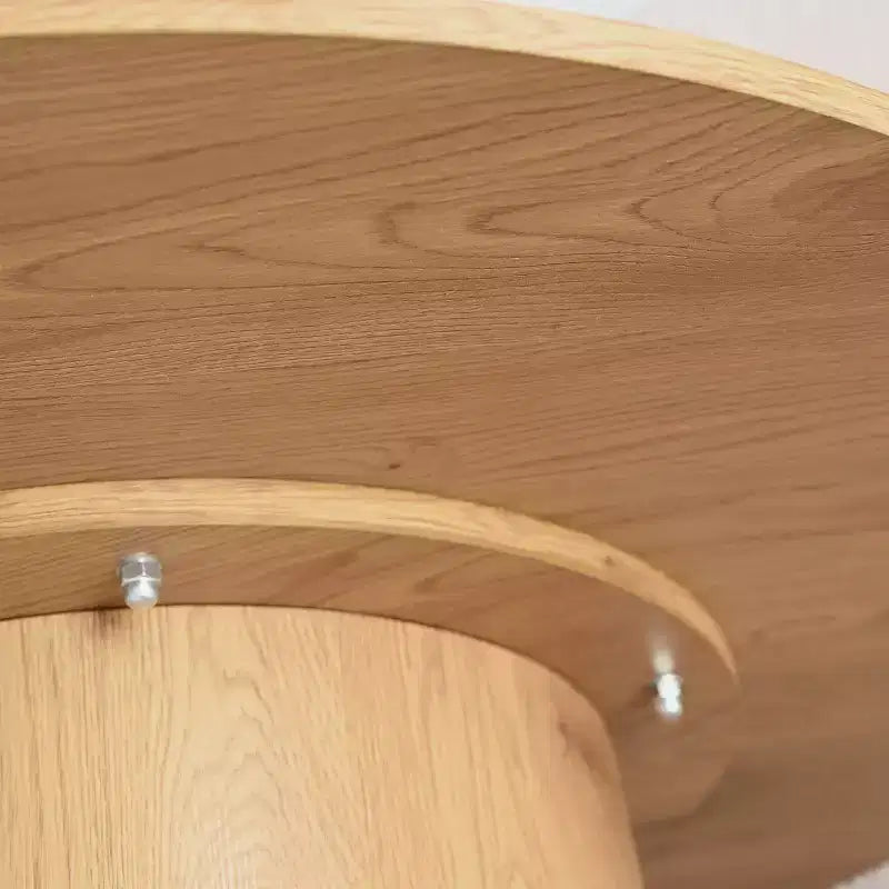 Ensemble de salle à manger rond 5 pièces pour 4 personnes, table à manger sur pied avec chaises en bois massif à dossier tissé, meubles modernes de cuisine et de salle à manger - Panipeachy