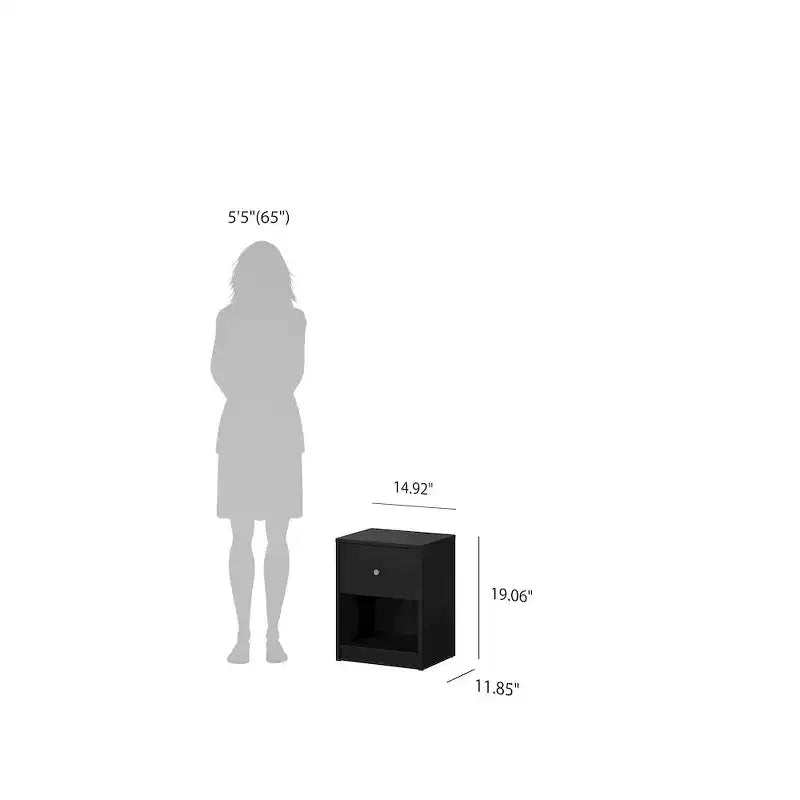 Tvilum, Ensemble de chambre à coucher 3 pièces Portland - Commode double 6 tiroirs et ensemble de 2 tables de nuit