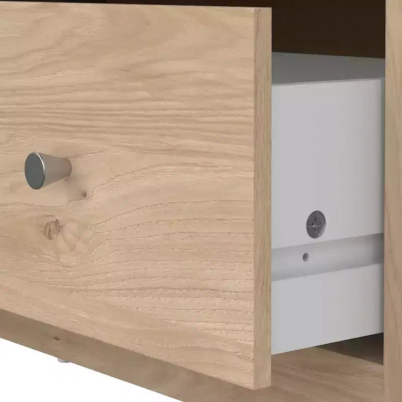 Tvilum, Ensemble de chambre à coucher 3 pièces Portland - Commode double 6 tiroirs et ensemble de 2 tables de nuit