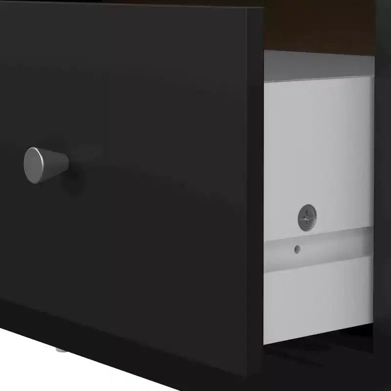Tvilum, Ensemble de chambre à coucher 3 pièces Portland - Commode double 6 tiroirs et ensemble de 2 tables de nuit