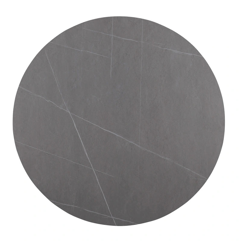 Ensemble de table et de chaises de salle à manger rondes Morden Fort Modern Luxury 5 pièces