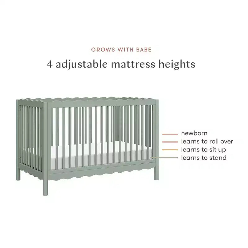 Lit de bébé convertible 4-en-1 Swell de Babyletto avec kit de conversion en lit de tout-petit
