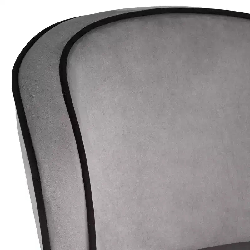 Tabouret de bar en métal chromé noir argenté 27 3/4 haut, coussin rembourré en velours gris moderne pour îlot de cuisine, comptoir, maison, abri