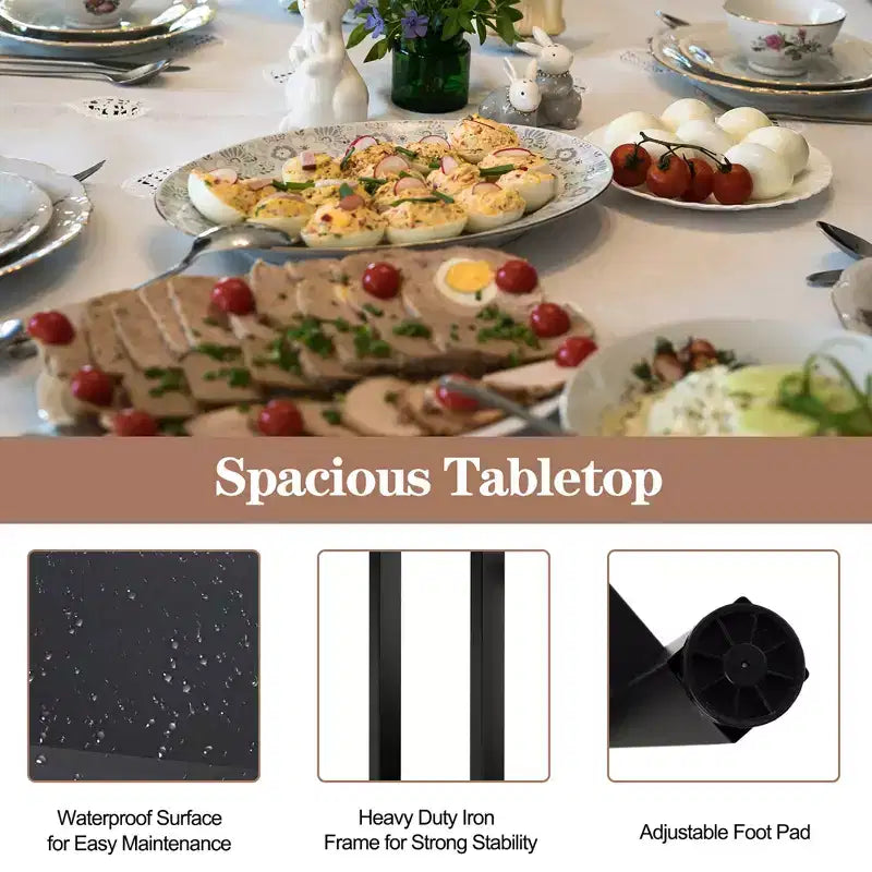 Ensemble de table de bar Costway 3 pièces, table de petit-déjeuner haute avec tabourets