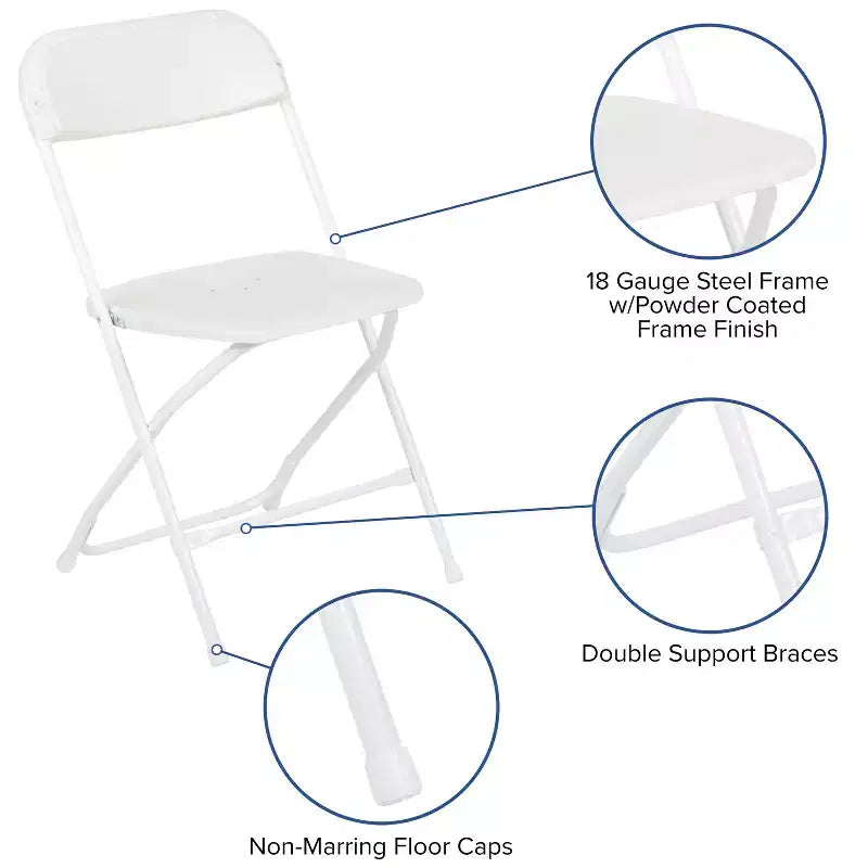 Ensemble tente de hayon/événement portable Flash Furniture - Tente à auvent escamotable à roulettes 10'x10', table pliante en deux de 6 pieds, 4 chaises pliantes