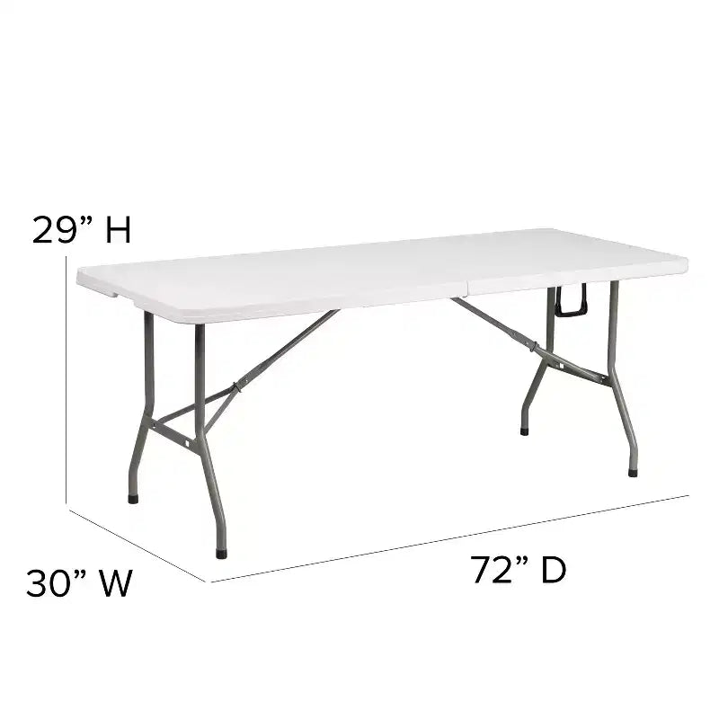 Ensemble tente de hayon/événement portable Flash Furniture - Tente à auvent escamotable à roulettes 10'x10', table pliante en deux de 6 pieds, 4 chaises pliantes