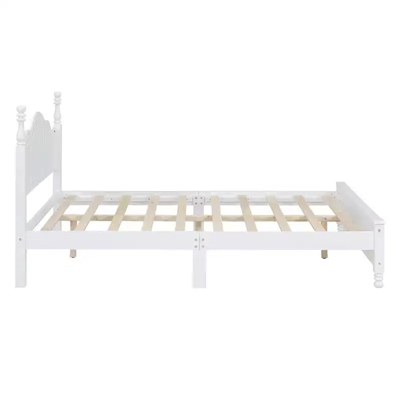Ensembles de chambre à coucher 3 pièces, lit plateforme en bois taille Queen/Full avec deux tables de chevet-ModernLuxe