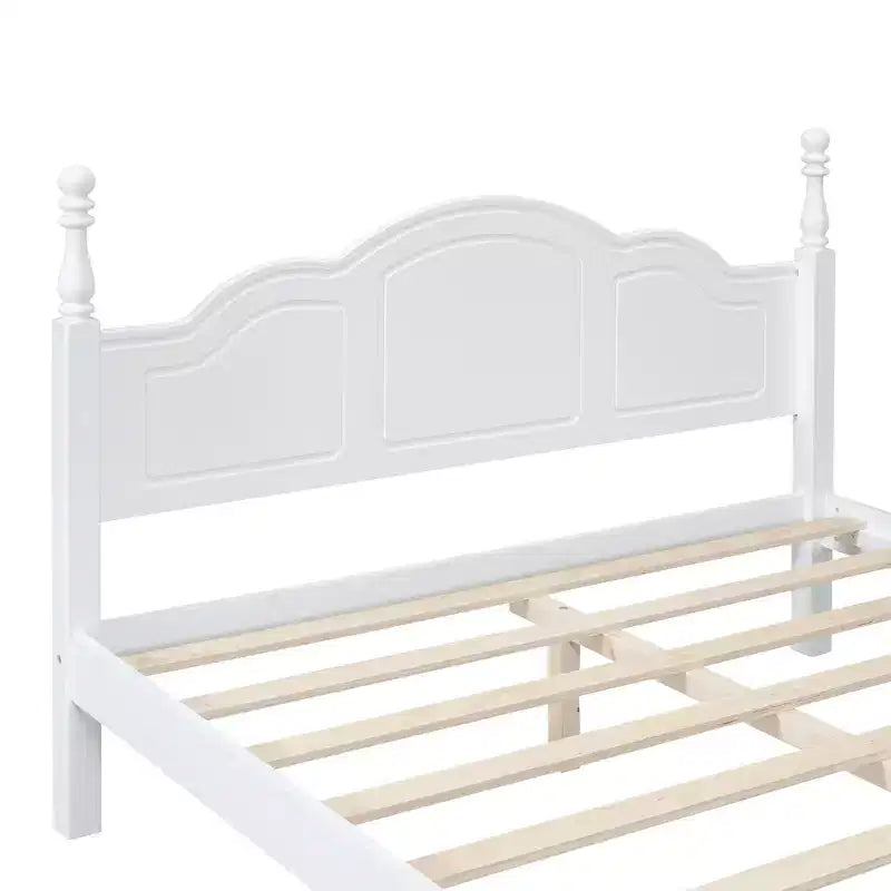 Ensembles de chambre à coucher 3 pièces, lit plateforme en bois taille Queen/Full avec deux tables de chevet-ModernLuxe