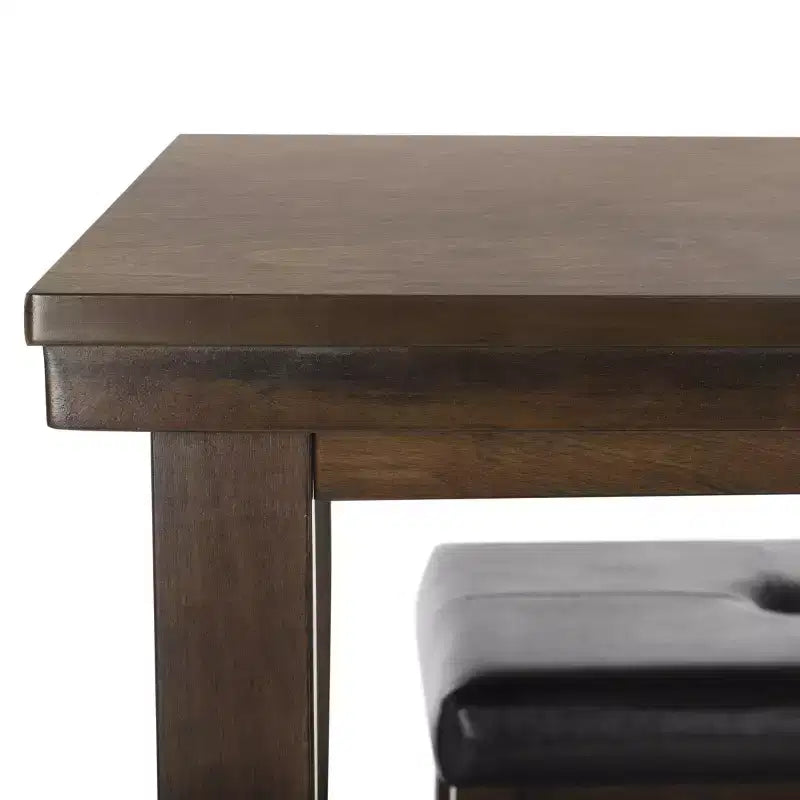 Ensemble table et chaises de bar 5 pièces Billy - DNS9201A - Marron foncé/Noir - Safavieh