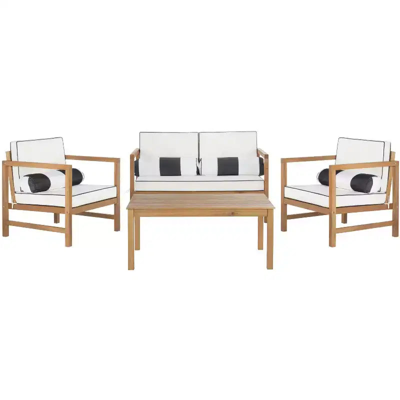 Montez Ensemble de Patio 4 Pièces - Intérieur/Extérieur - PAT7030 - Safavieh