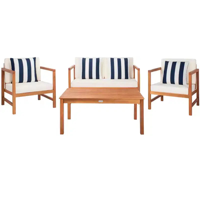 Montez Ensemble de Patio 4 Pièces - Intérieur/Extérieur - PAT7030 - Safavieh