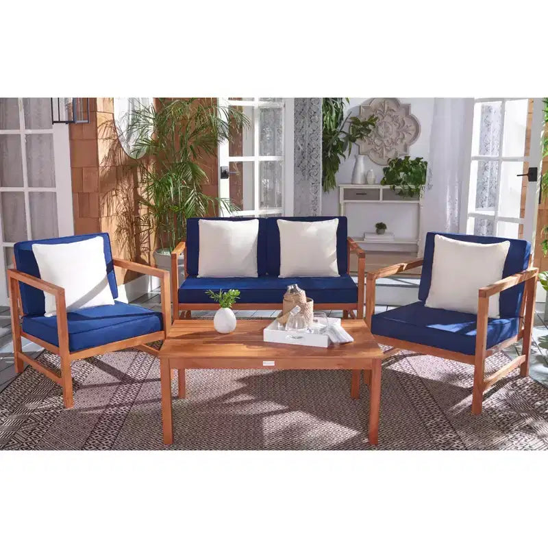 Montez Ensemble de Patio 4 Pièces - Intérieur/Extérieur - PAT7030 - Safavieh