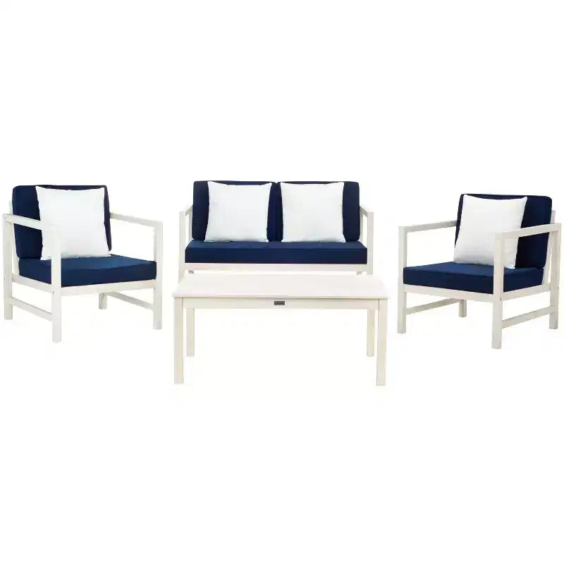 Montez Ensemble de Patio 4 Pièces - Intérieur/Extérieur - PAT7030 - Safavieh