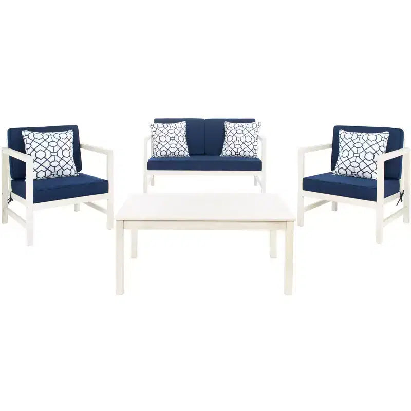 Montez Ensemble de Patio 4 Pièces - Intérieur/Extérieur - PAT7030 - Safavieh