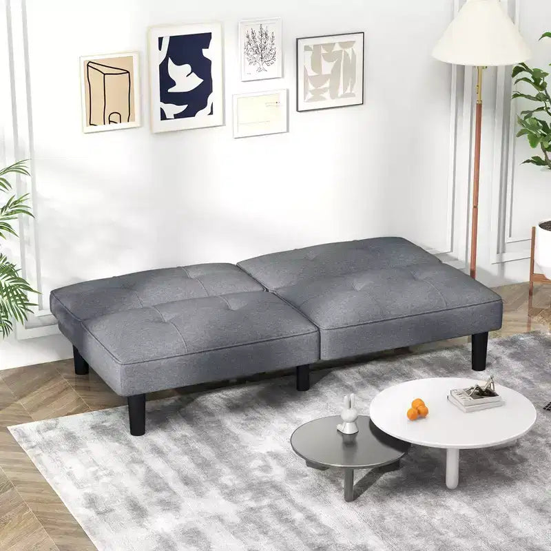 Canapé-lit futon convertible Costway avec dossier réglable sur 6 positions
