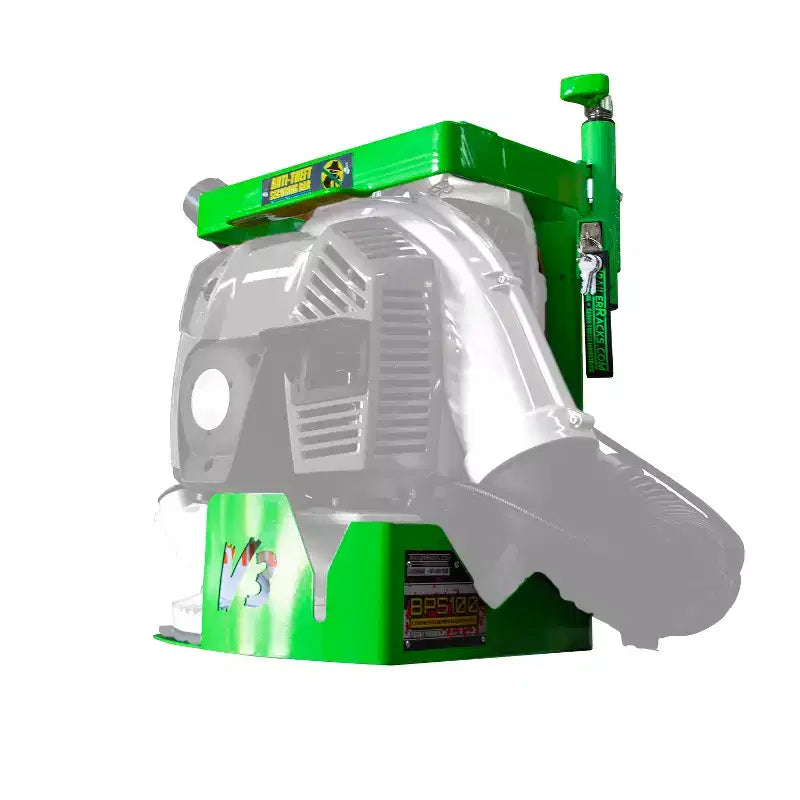 Green Touch Industries Xtreme Pro Series Backpack Leaf Blower Steel Theft Prevention Utility Storage Rack for Trailers and Garages