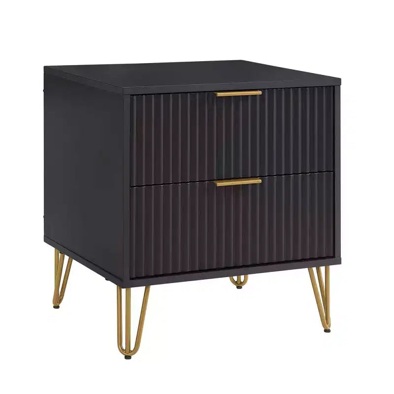 Ensemble 3 pièces Manhattan Comfort Dumbo comprenant une commode à 5 tiroirs, une commode à 6 tiroirs et une table de chevet