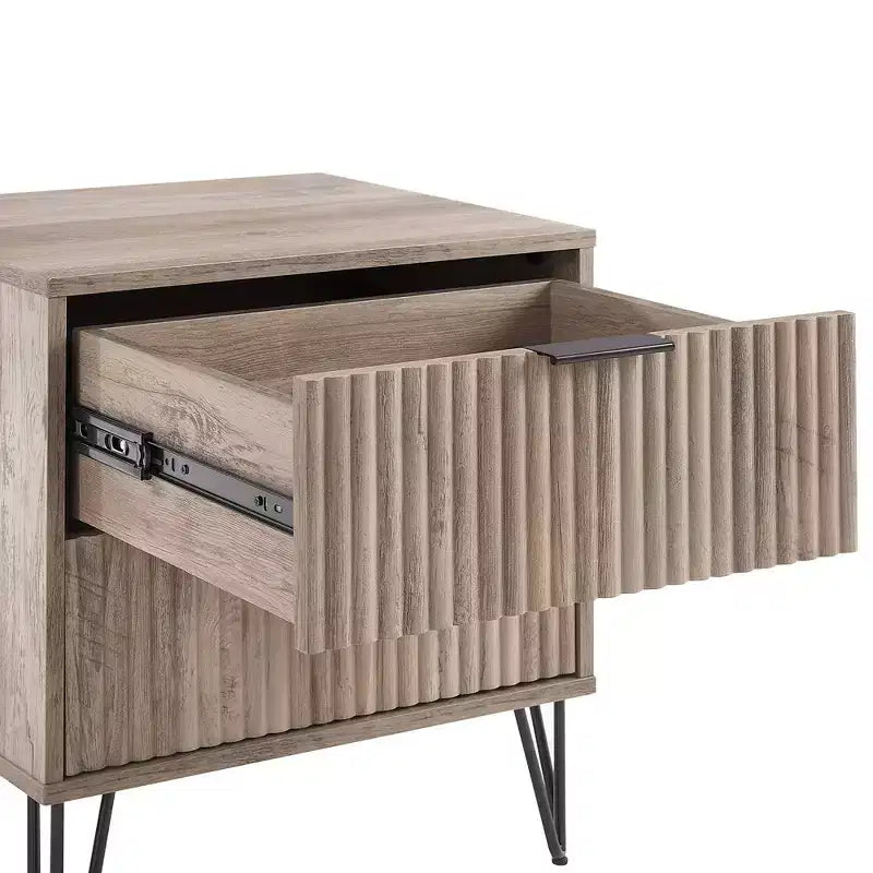 Ensemble 3 pièces Manhattan Comfort Dumbo comprenant une commode à 5 tiroirs, une commode à 6 tiroirs et une table de chevet