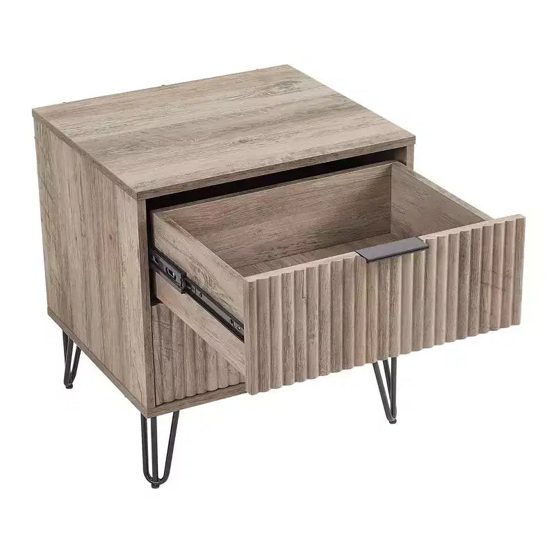 Ensemble 3 pièces Manhattan Comfort Dumbo comprenant une commode à 5 tiroirs, une commode à 6 tiroirs et une table de chevet