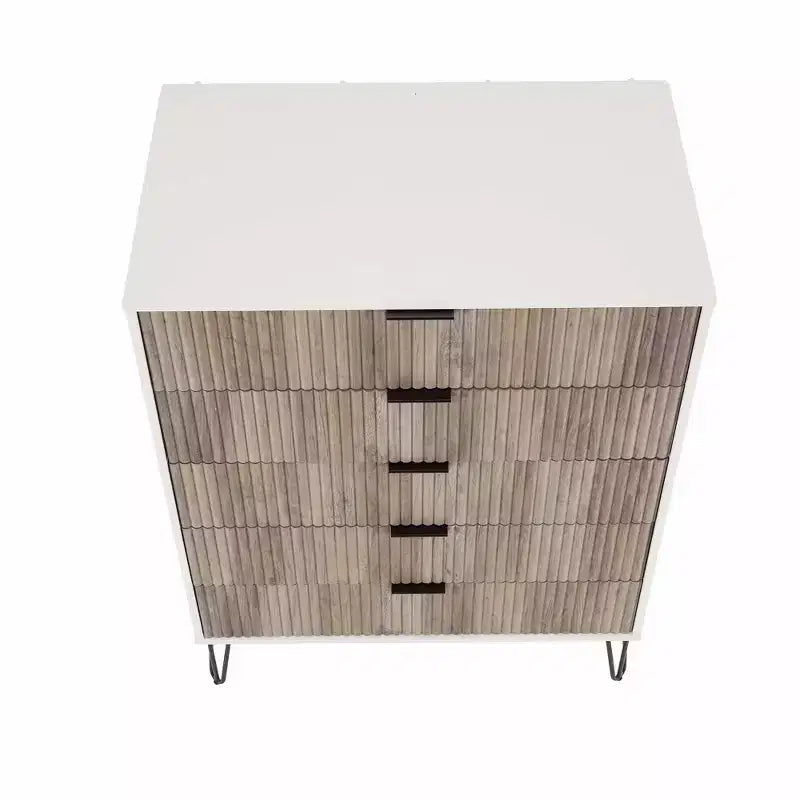 Ensemble 3 pièces Manhattan Comfort Dumbo comprenant une commode à 5 tiroirs, une commode à 6 tiroirs et une table de chevet