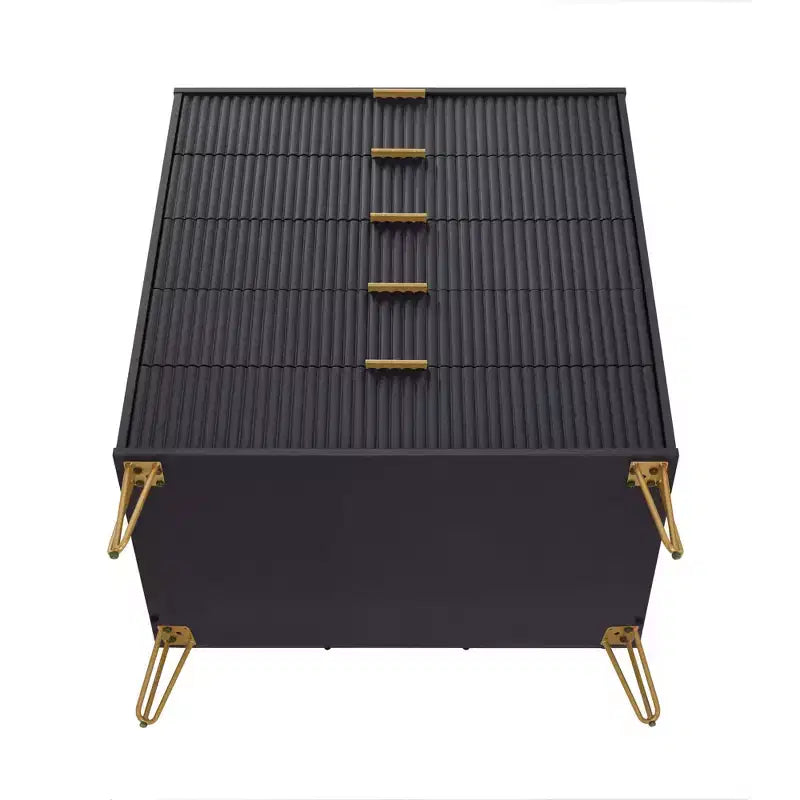 Ensemble 3 pièces Manhattan Comfort Dumbo comprenant une commode à 5 tiroirs, une commode à 6 tiroirs et une table de chevet