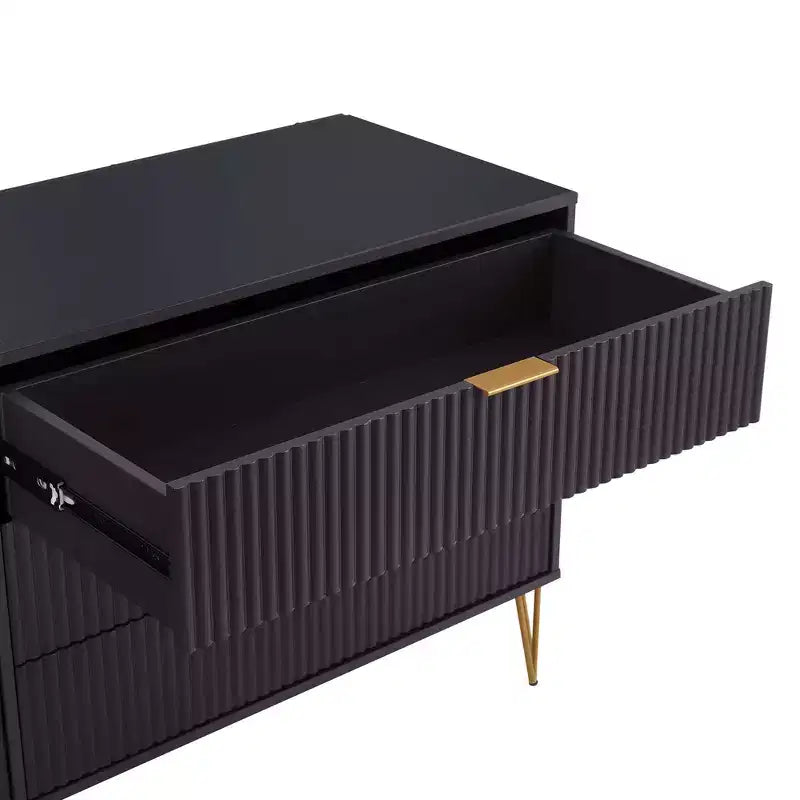 Ensemble 3 pièces Manhattan Comfort Dumbo comprenant une commode à 5 tiroirs, une commode à 6 tiroirs et une table de chevet