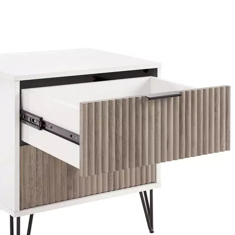 Ensemble commode 5 tiroirs, commode 3 tiroirs et table de chevet Manhattan Comfort Dumbo 3 pièces
